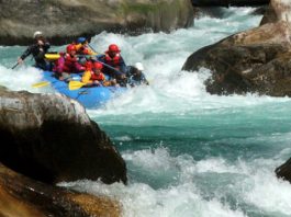 Popular White Water Rafting Spots