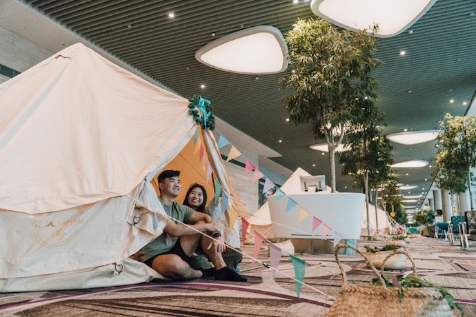 Glamping by the runway