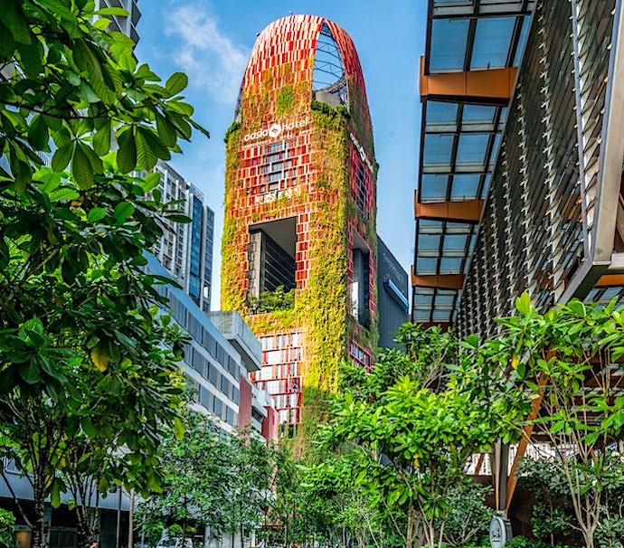 4 Ways to Better Wellness at Oasia Hotel Downtown, Singapore - hotel facade