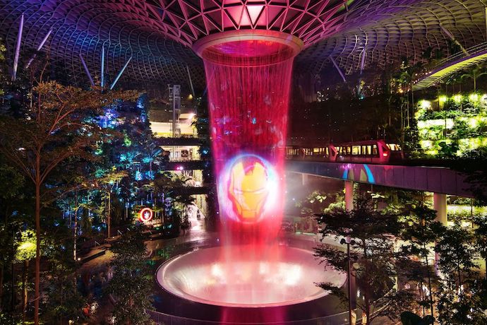 5 Mighty Things To Check Out at Marvel Avengers Universe at Jewel Changi Airport - Marvel Avengers-themed Light & Sound Show